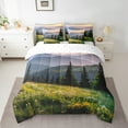 thumbnail image 2 of Feelyou 3D Rustic Nature Bedding Comforter Set 7pcs for Child, Farmhouse Plant Flower Tree Queen Bedding Sets, Countryside Reversible Queen Sheet Sets, Breathable Home Decor, 2 of 7