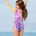 thumbnail image 3 of FOR U DESIGNS Novelty One Piece Swimwear for Girls Starry Sky Beach Sport Bodysuit for 13-14 Years Summer Beach Wear Little Kids Sleeveless Bodysuit, 3 of 8