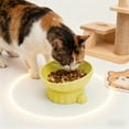thumbnail image 4 of Uklsqma Multi-Color Plastic Elevated Cat Bowl | Tilted Rim Neck-Relief Design | Non-Slip Stable Base | Large Diameter Pet Food and Water Dish | Easy to Clean Durable Puppy Feeding Bowl, 4 of 6