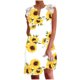thumbnail image 1 of Vestido estampado adelgazante de encaje sin mangas con cuello en V casual de verano para mujer Fridja hjkh6372, 1 of 5