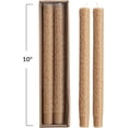 thumbnail image 2 of Creative Co-Op 2-Piece 10" Unscented Animal Print Taper Candles in Box, Tan, 2 of 4