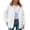 C-White520, variant on DHFJKG Quilted Padded Jackets For Women Long Sleeve Snap Button Collared Loose Fit Lightweight Coat Versatile Outerwear