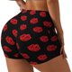 thumbnail image 1 of Fotbe Red Beautiful Lips Shorts Sin Costuras – Shorts Deportivos de Cintura Alta para Mujer, Elásticos para Gimnasio, Yoga, Running o Ciclismo-Medium, 1 of 8