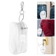 thumbnail image 2 of Monedero transparente con llavero, cartera portátil, pequeña, transparente, con cremallera, impermeable, para monedas de mujer., 2 of 7