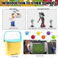 thumbnail image 4 of Juego de figuras de acción de Plants VS Zombies, ideal como regalo de cumpleaños para fiestas de fans de los juegos de niños y niñas., 4 of 8