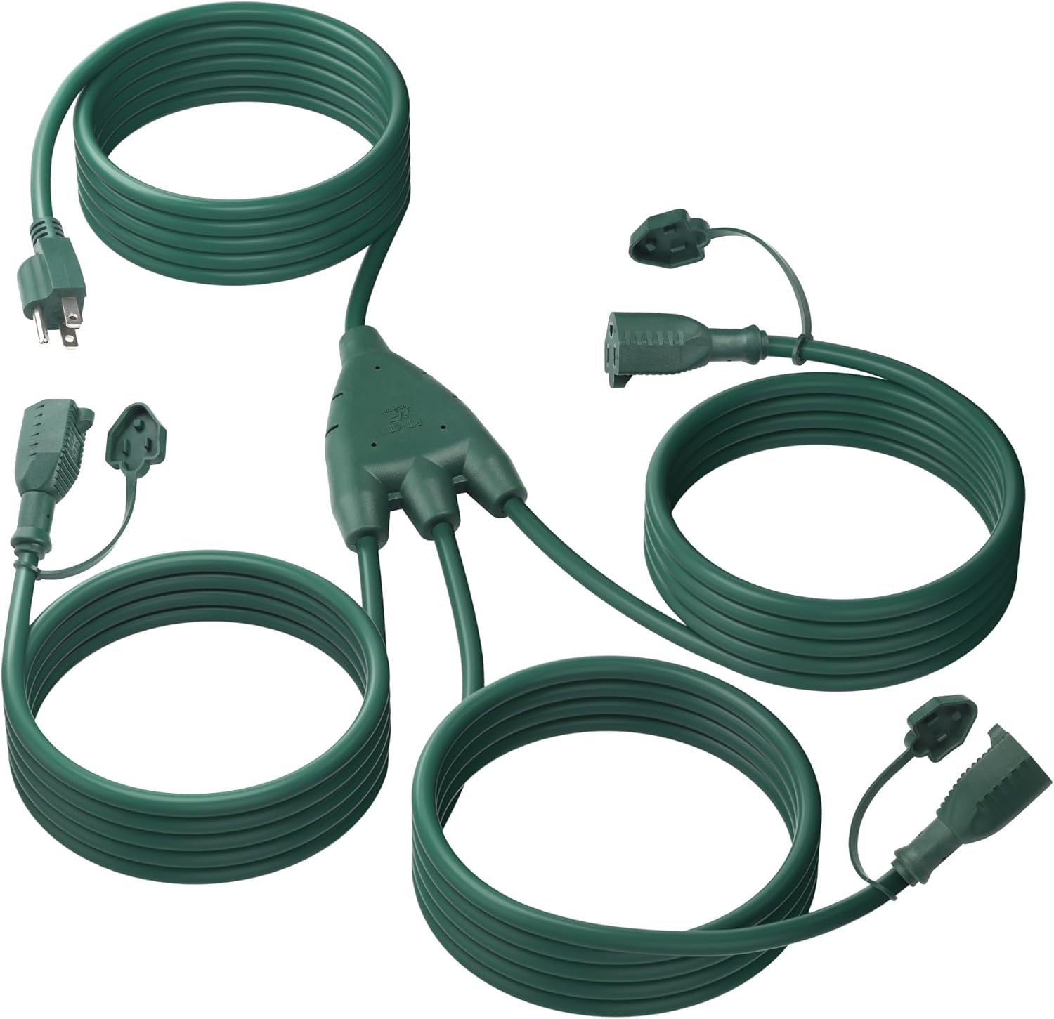 BN-LINK Outdoor Extension Cord 1 to 3 Splitter 25ft photo 1