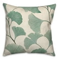 thumbnail image 2 of Creative Products Watercolor Green Gingko 16 x 16 Spun Poly Pillow, 2 of 3