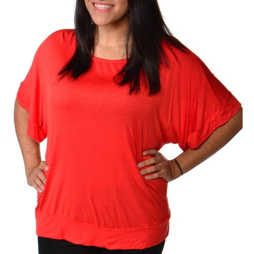 Women's Banded Dolman Top - Walmart.com