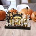thumbnail image 4 of Adornos de madera para Halloween, decoración de mesa, decoración de casa fantasma para escritorio, jardín, decoración de festival al aire libre perfecl estatuas de halloween, 4 of 8