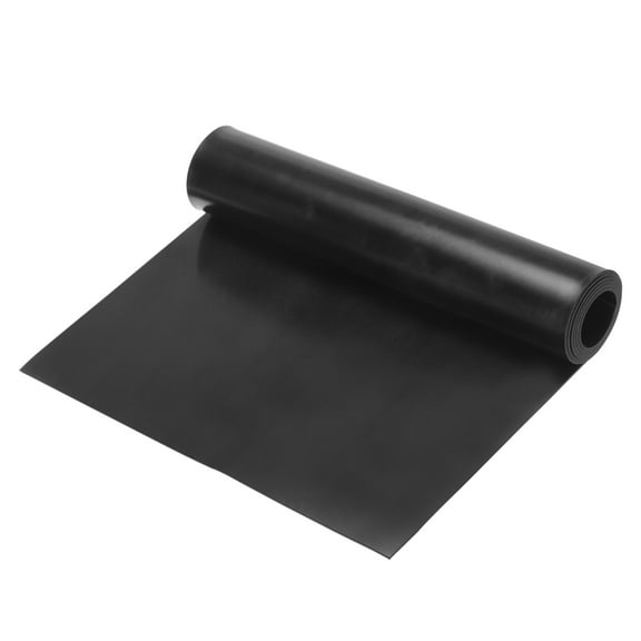 Uxcell Solid Rubber Sheet 1/32" Thick x 12" Wide x 36" Long, Anti-Slip Neoprene Rubber Roofing Material for Gaskets DIY Material, Pads