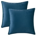 thumbnail image 2 of REGALWOVEN Set of 2 Velvet Throw Pillow Covers Decorative Solid Cushion Covers for Sofa Navy Blue 16" x 16", 2 of 6