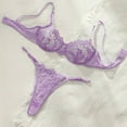thumbnail image 3 of Purple Lingerie Set Floral, 3 of 5