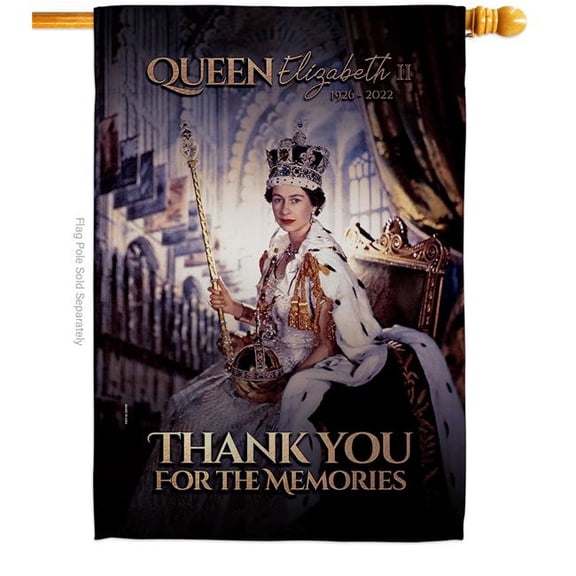 USA Decoration H180314-BO 28 x 40 in. Thank You for The Memories Sweet Life Sympathy Double-Sided Decorative Vertical House Flag for Decoration Banner Garden Yard Gift