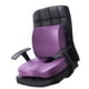 thumbnail image 2 of Juego de cojín de asiento con soporte lumbar de poliéster, cómodo cojín para silla para oficina y hogar, juego de franela, juego combinado de cojín morado y cojín de respaldo., 2 of 5