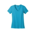 thumbnail image 5 of District Made Women's Perfect Weight V-Neck T-Shirt_Bright Turqu_X-Small, 5 of 6