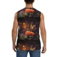 thumbnail image 4 of Gaeub Butterfly Sitting on a Flower Men's Sleeveless Muscle Shirts Workout Tank Tops, Odor Protection and Comfortable - Large, 4 of 8