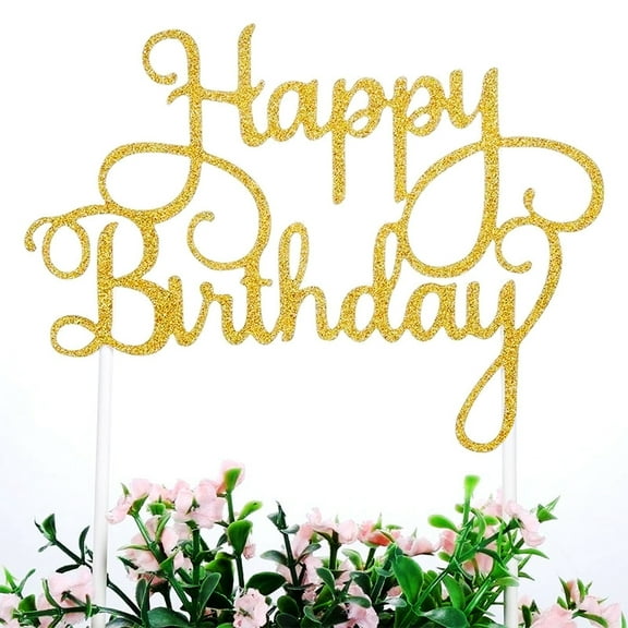 Ludlz Happy Birthday Cake Topper, Rose Gold Birthday Party Decorations, Rose Gold Cake Topper, Birthday Cake Topper Girl, Birthday Cake Topper Rose Gold, Happy Birthday Cake Inser