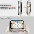 thumbnail image 5 of LEIXIUER Slim Sport Strap+ Hard Case Compatible with Apple Wacth Bands 45mm 41mm 44mm 40mm for iWatch Series 9 8 7 6 5 4 SE, Thin Silicone Band  Wrist with Hard PC Tempered Glass Bumper Cover, 5 of 12