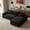 Right Black, variant on L-Shape Cloud Couch Cup Holders, Modular 104" Cloud Sectional Sofa Corduroy Boneless Sofa Couch with Chaise for Living Room, Black