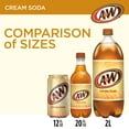 A&W Cream Soda Pop, 20 fl oz, Bottle