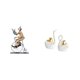 thumbnail image 1 of Figura de con forma de cisne, escultura decorativa de mesa, pieza de cerámica y resina. Diseño creativo, ideal para decoración del hogar, regal, 1 of 8
