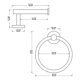 thumbnail image 4 of 6 Piezas de Hardware de BañO, Anillo de Toalla Negro y Soporte de Papel HigiéNico, BañO de Acero Inoxidable, Toalla de Mano, Toalla, 4 of 5
