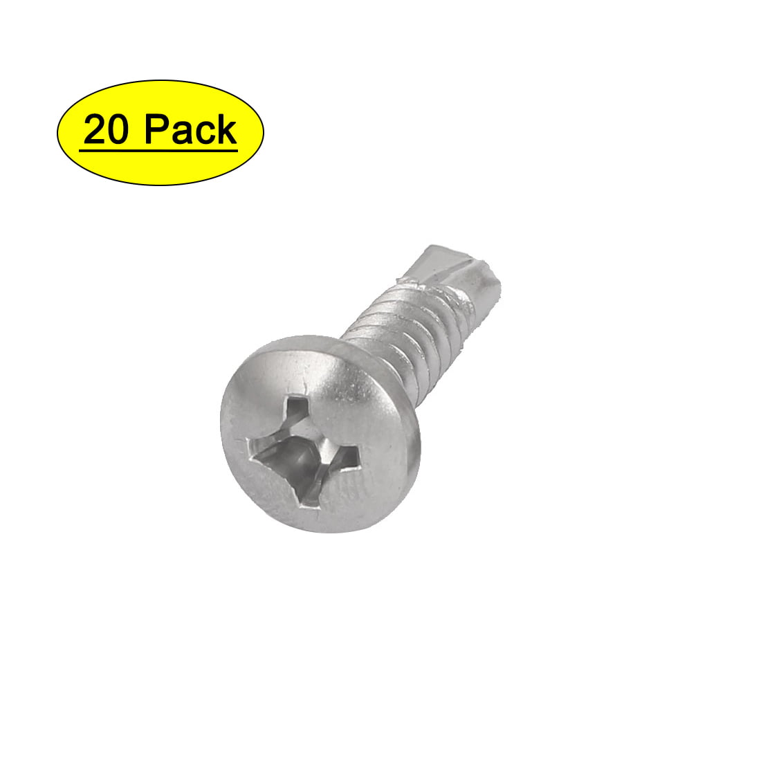 #8 x 1/2" Pan Head Torx Pin-In Self-Drill Screws W/ Bit 25/PK 410 Stainless 
