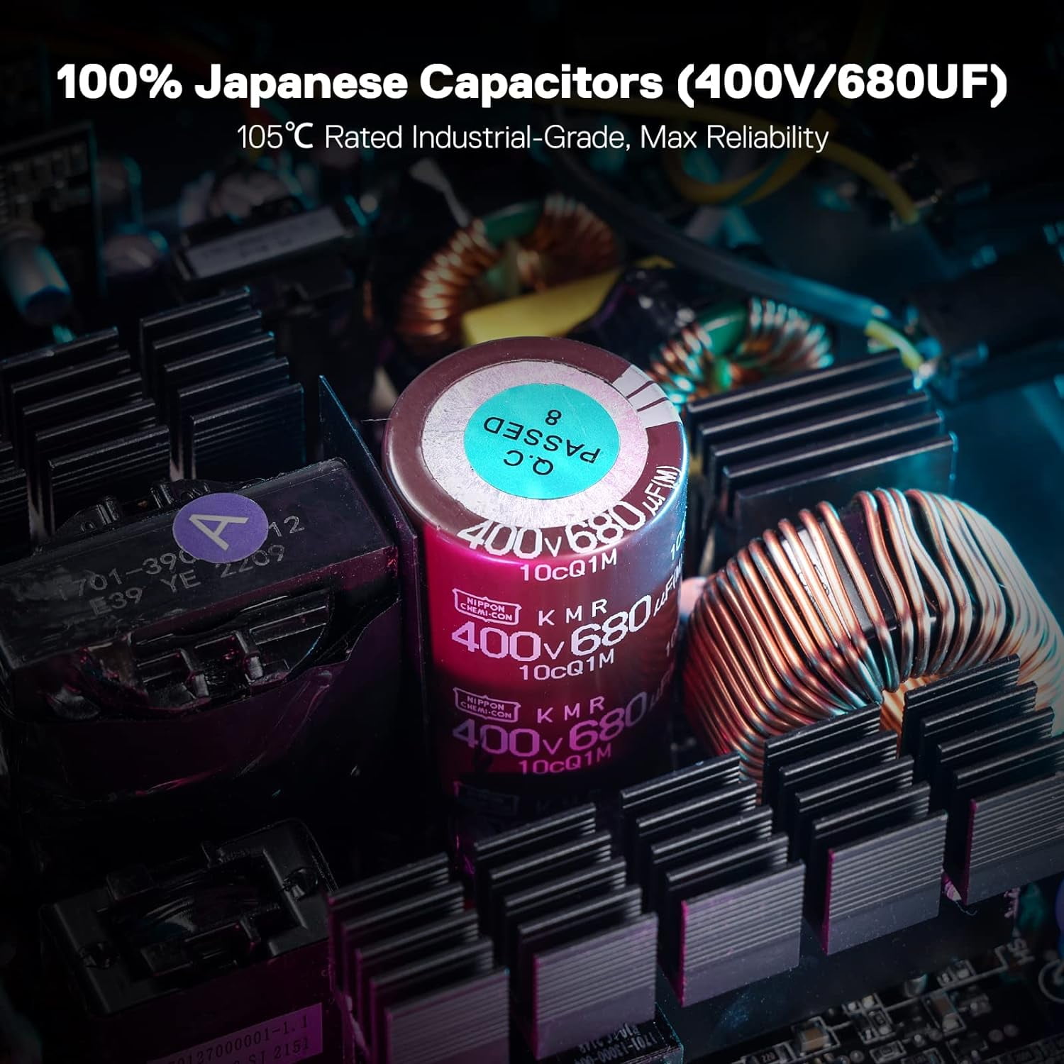 Redragon PSU006 80+ Gold 750 Watt ATX Fully Modular Power Supply w/ 80 Plus Gold Certified, Compact 160mm Size & RGB Low Noise Smart-ECO 0 RPM Fan, 100% Japanese Capacitors, Full Mod Cables, Black