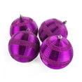 thumbnail image 4 of National Tree Company Christmas Ornaments, Purple, Swirling Glitter, Shatterproof, Set of 4, 4 of 4