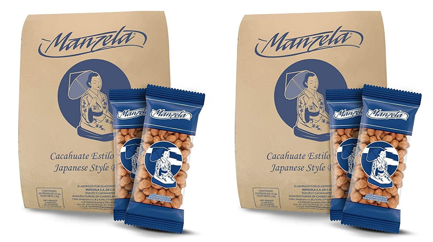 JAPANESE STYLE PEANUTS 50/50GR SET of 2