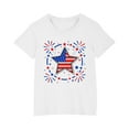 thumbnail image 6 of CFLVAEK Kids 4th of July T Shirts Funny Stars Stripes Patriotic Graphic Tees Comfy Cotton Round Neck Short Sleeve Tshirts Girls Boys Indenpendence Day Tshirt 5 Years, 6 of 7