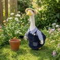thumbnail image 4 of Nkmbld Gardener Porch Goose Decor Spring Summer Cute Goose Clothes Fits 23" Cement Plastic Goose Statue for Yard Lawn Patio Garden Party Decor, 4 of 8
