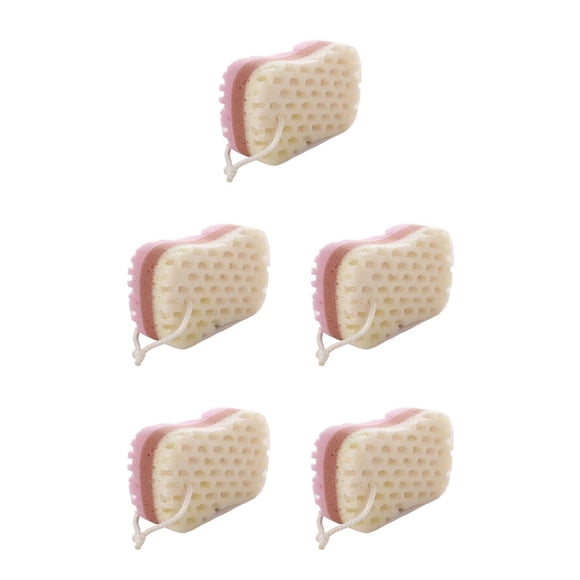 Bearachild Esponja de baño Exfoliante Cepillo para frotar el cuerpo Ducha SPA Limpiador de piel muerta Removedor Hidratante Adultos Tipo Type2 NO2