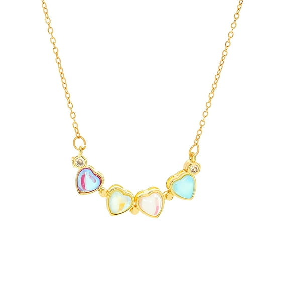 Transformable Clover Necklace - Aurora Cat's Eye & Titanium Steel Magnetic Pendant