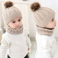 thumbnail image 4 of Sinhoon Beanie Hats for Kids 2Pcs Toddler Baby Girls Boys Winter Warm Knitted Cap+Scarf Keep Warm Set, 4 of 5