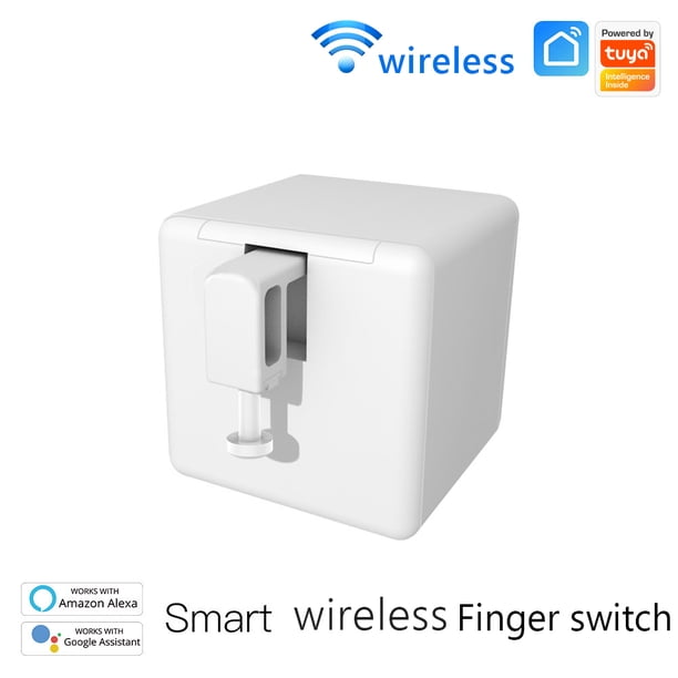 Dedobot Inteligente Tuya compatible con Bluetooth Smart Fingerbot Smart Home Voice Control (Blanco)