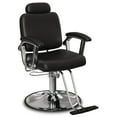 thumbnail image 3 of Baasha Premium Black Salon Chair, Reclining Salon Chair with Removable Headrest, Durable Steel Frame Stylist Hair Chair 360 Swivel All Purpose Hair Salon Chair for Barbershop Weight Capacity 330 lbs, 3 of 7