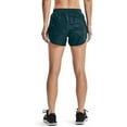 thumbnail image 2 of Under Armour Womens Fly By 2.0 Printed Running Shorts Dark Cyan 463/Reflective Medium, 2 of 5