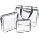 thumbnail image 1 of bolsas de viaje transparentes grandes para artículos de tocador, bolsas de maquillaje de plástico transparente impermeables, bolsas de almacenamiento organizadoras de embalaje transparentes, 1 of 1