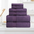 thumbnail image 4 of Superior ZT 6 PC SET GS Zero Twist Cotton Towel Set - Grape Seed, 6 Pieces, 4 of 4