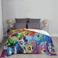 thumbnail image 6 of My Lit-Tle Pony Fleece Blanket Super Soft Cozy Throw Blanket Fuzzy Comfy Flannel Blanket Warm Plush Blankets And Throws For Couch, Sofa, Bed 50"X40", 6 of 7