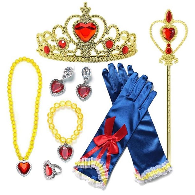Princess Dress Up Party Accessories for Princess Costume Gloves Tiara ...