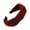Wine Shiny Metallic Glitter Fabric, variant on CXHEGBEJ Matte Fabric Twisted Knot Headband for Women Non Slip Hair Hoop Minimalist Hair Bands Hair Wrap For Daily Office Party Facial Hair Accessories Grey