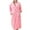Pink, variant on Womens And Mens Hooded Fleece Robe Soft Plush Bathrobe for Couples Fluffy Cute Long House Coat Yellow