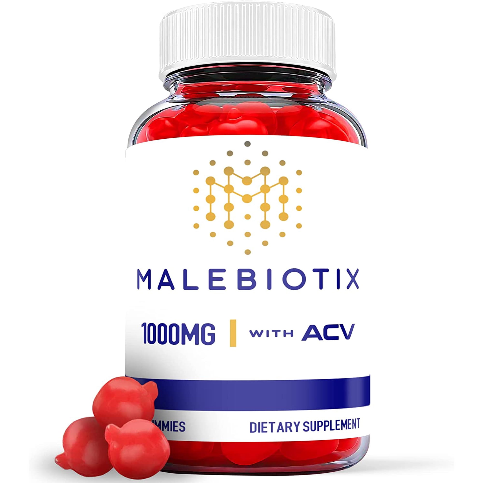(1 Pack) Malebiotix Keto ACV Gummies - Supplement for Weight Loss - Energy & Focus Boosting Dietary Supplements for Weight Management & Metabolism - Fat Burn - 60 Gummies