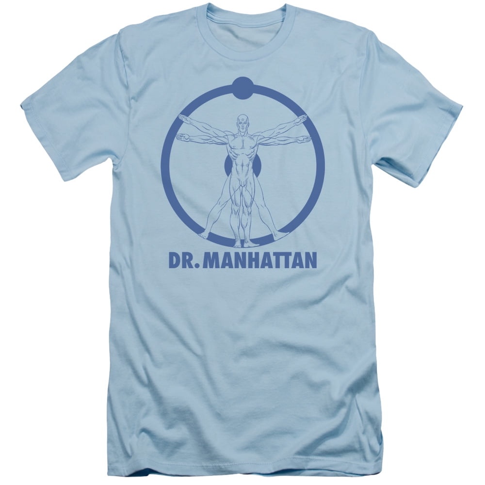 WATCHMEN/DR MANHATTAN   S/S ADULT 30/1   LIGHT BLUE   SM