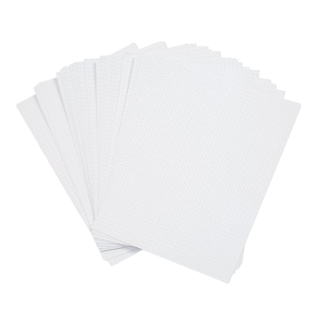 50 hojas A4 de laminado en frío holográfico, cortables, impermeables, autoadhesivas, para usar en interiores y exteriores.