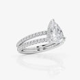 thumbnail image 2 of Ariana Jewel 1.8 Ct Pear Cut Engagement Ring for Women - Double Shank Design Ring - Lab Created Simulated Diamond - 14K White Gold Plated Ring - Perfect for Weddings, Anniversaries, and Special Gifts, 2 of 3
