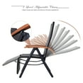 thumbnail image 4 of Costway Aluminium Rotin Chaise Longue Inclinable Patio Jardin Meubles Repliable, 4 of 10
