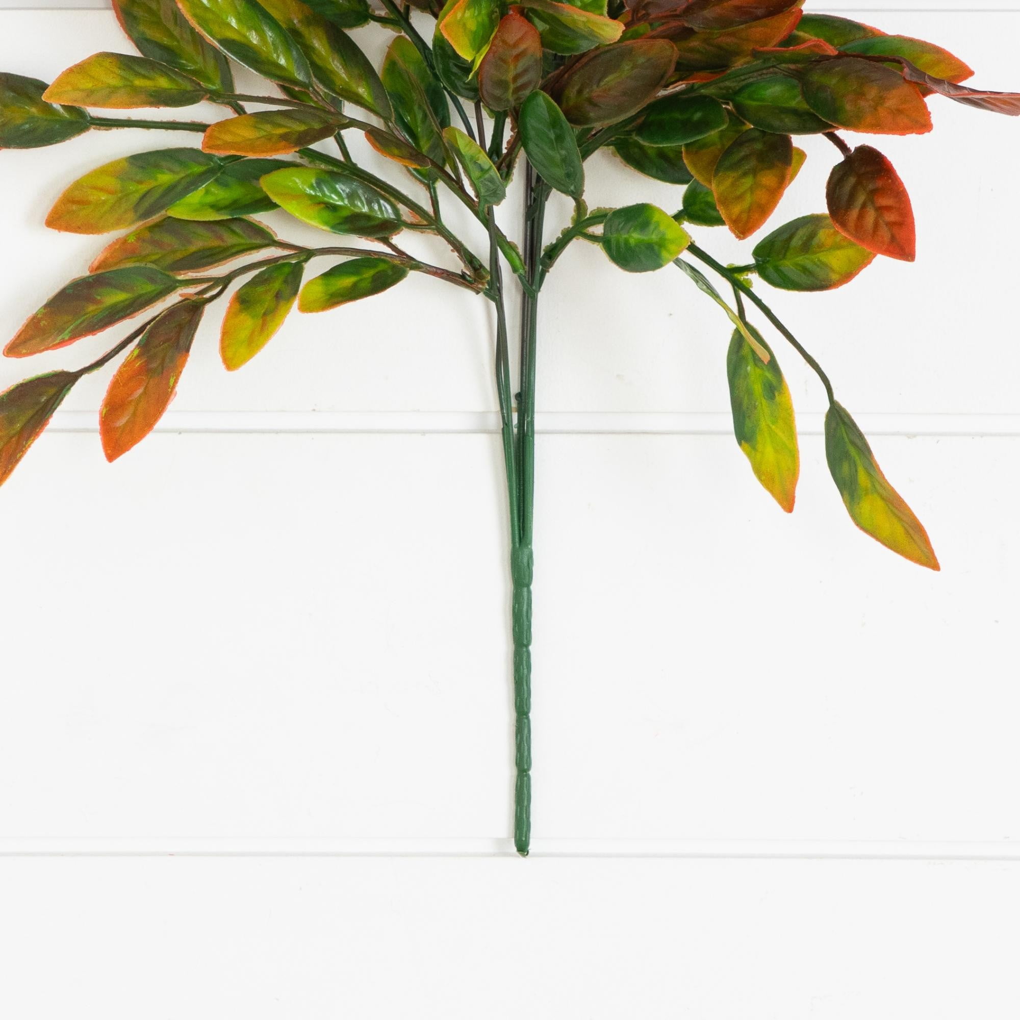 16in. UV Resistant Artificial Ruscus Bush (Indoor/Outdoor) - Set of 6